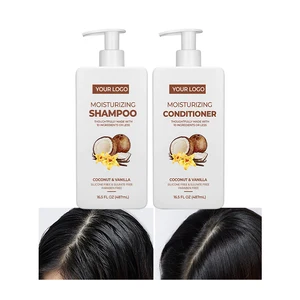 Vanilla Coconut Shampoo Nourishing & Calming Formula Hair Care Set for Stressed Scalp Silky Soft Hair & Antioxidant Protection