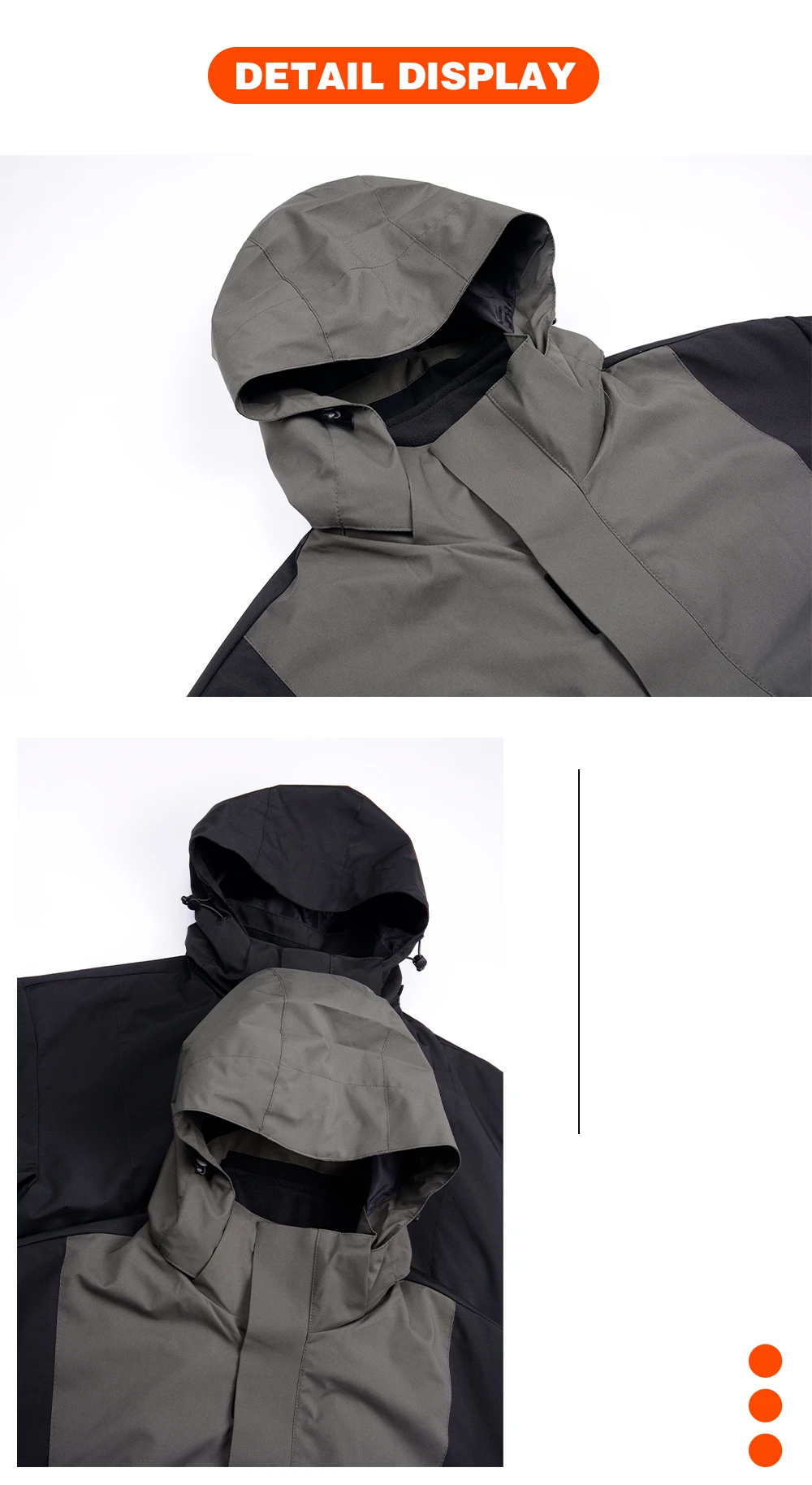 Gelan Men's Fashion Off-shoulder Storm Jacket 3-in-1 Protected ...