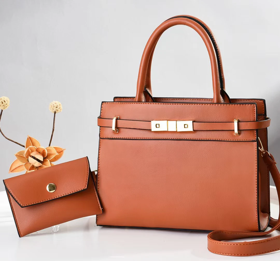 Classic Ladies Tote Handbag For Ladies Shoulder Custom Leather Bags