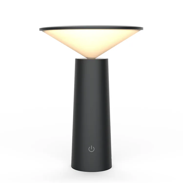 Rechargeable lithium battery operated led desk lamp mini night light table lamp with color temperature and brightness adjustable