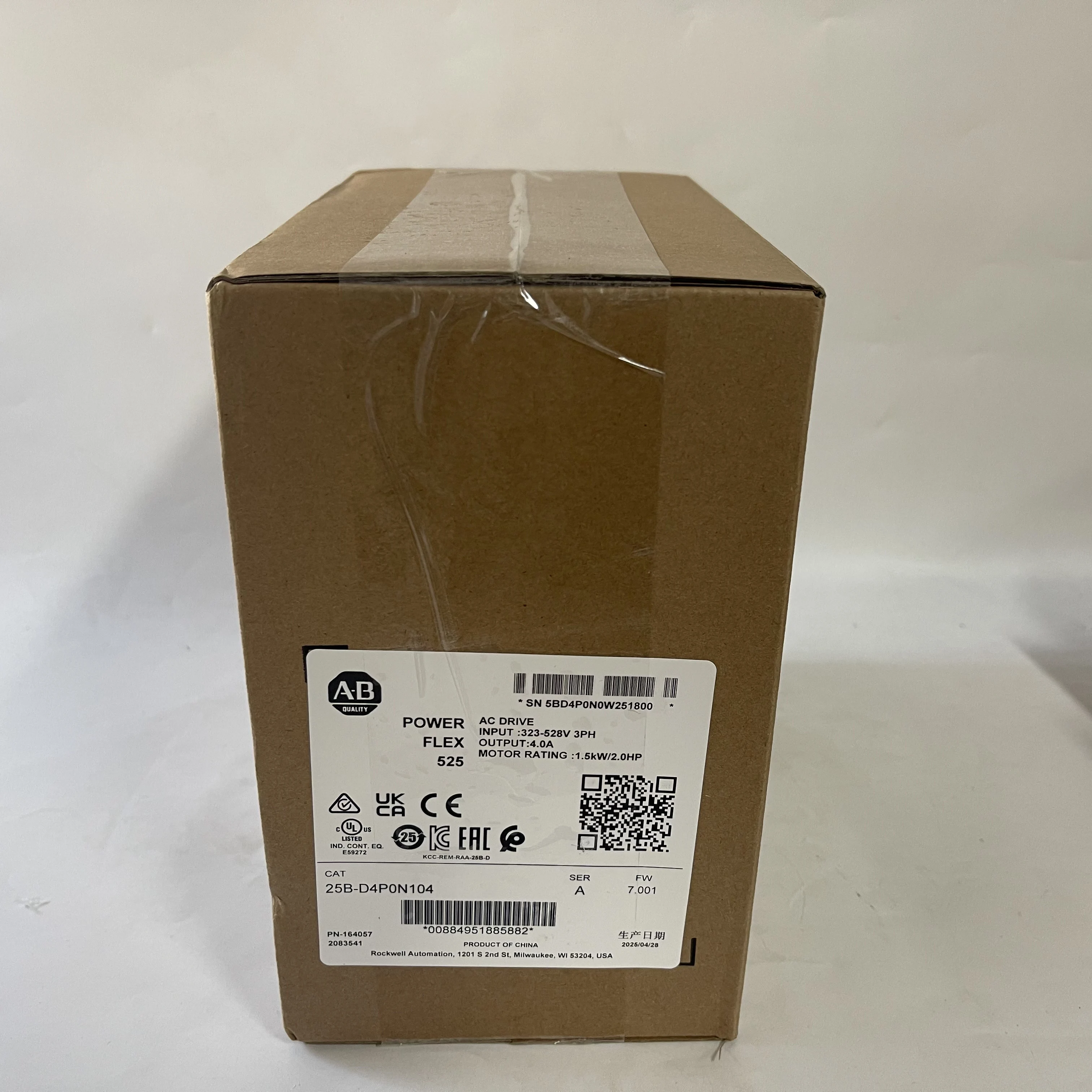 Allen-BradleyAC Drive (Variable Frequency Drive)25B-D4P0N104 Allen-BradleyAC Drive (Variable Frequency Drive)25B-D4P0N104