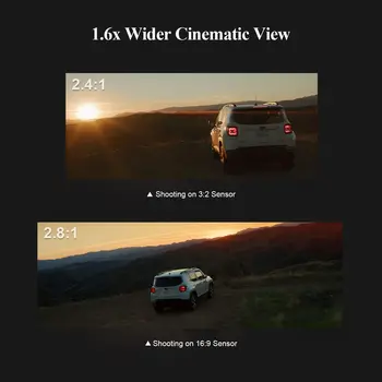 SIRUI Saturn 35mm T2.9 1.6X Full Frame Carbon Fiber Anamorphic Lens, Cine Lens 415g (E Mount, Natural Flare) detail image
