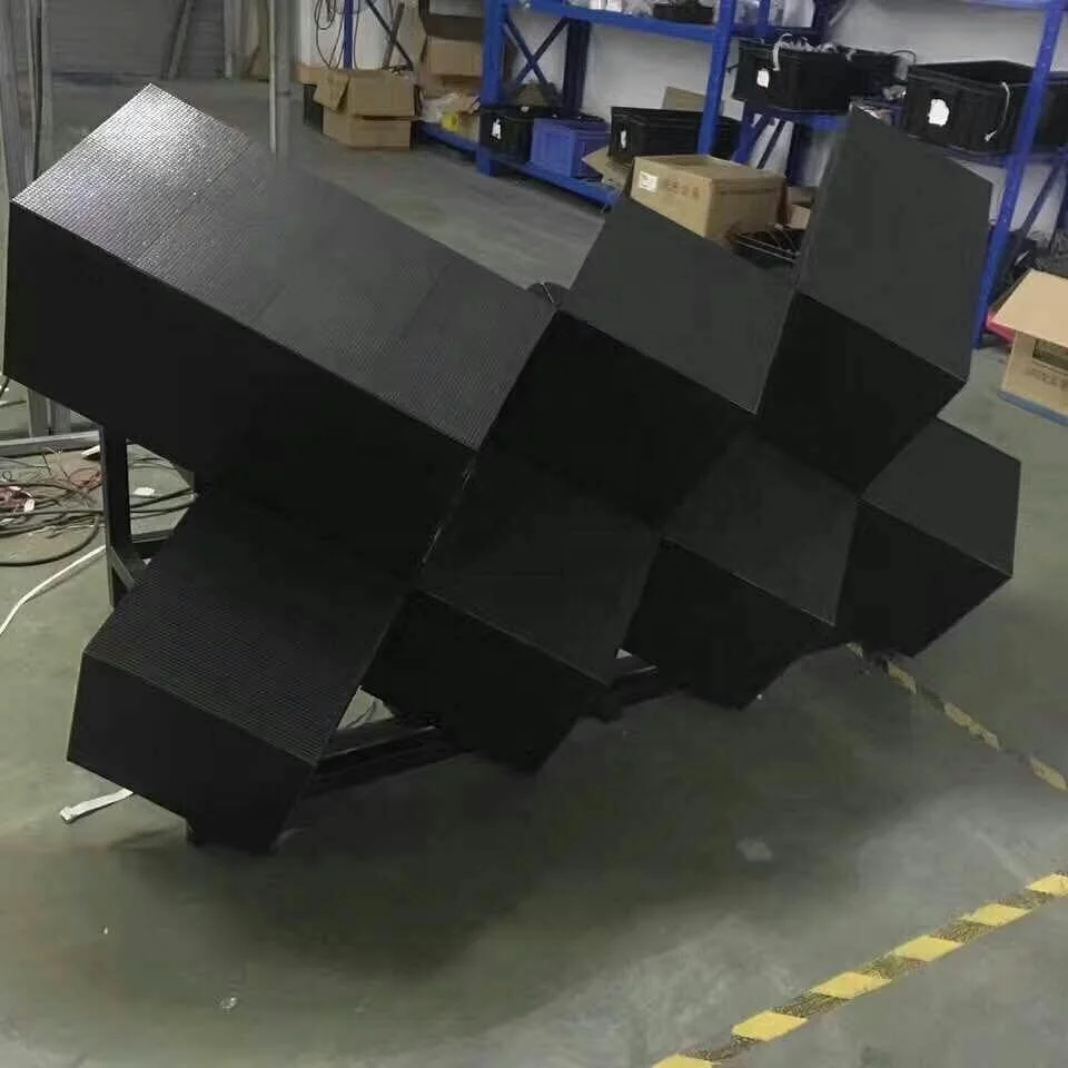 Stage Disco Video Wall Led Screen Display Dj Booth Console Competitive Price Good Quality 3D Cube Led Screen Dj Booth