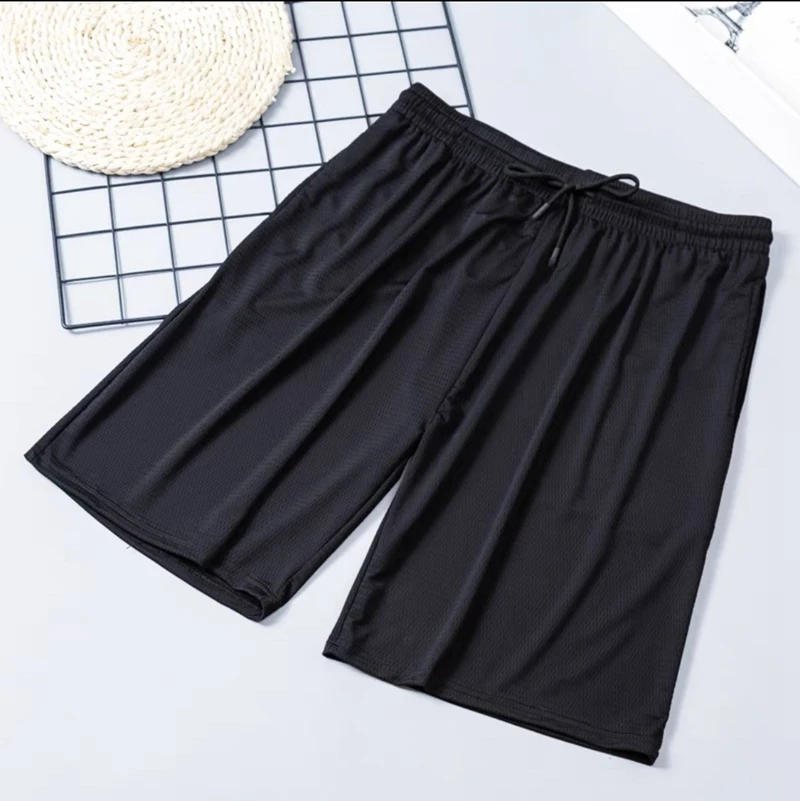 Men's Summer Sport Shorts Thin Casual Bermudas Black Classic Clothing Beach Shorts Male