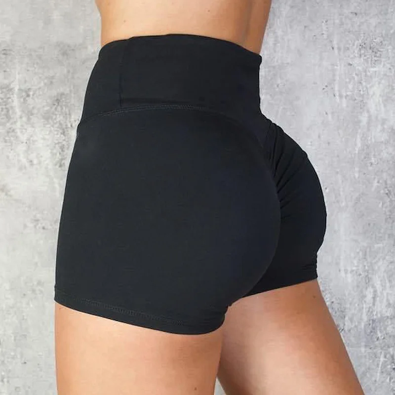 Womens Sexy Workout Shorts Scrunch Booty Peach Butt Lifting Anti Cellulite  Squat Proof Hot Pants 