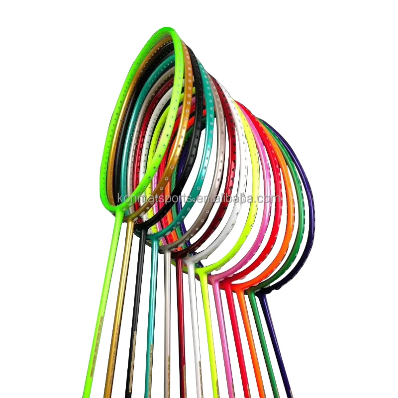 Новое поступление тканые графитовые карбоновые 4U 22 ~ 30 фунтов чистые цвета без логотипов ракетки для бадминтона