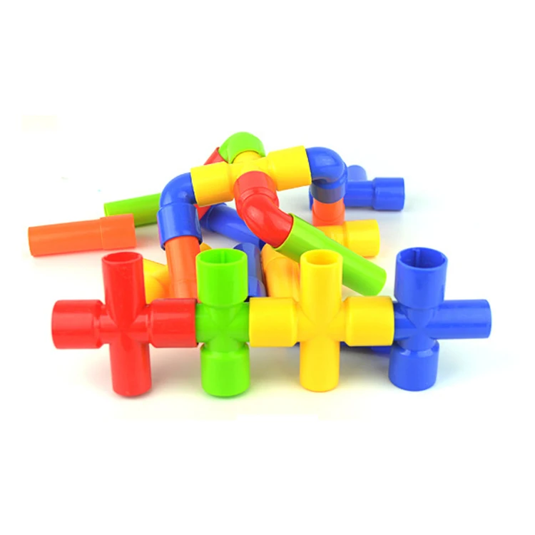 Popular DIY Children Intellectual Development Toys Assembly Building Blocks Plastic Kids Connecting Toys