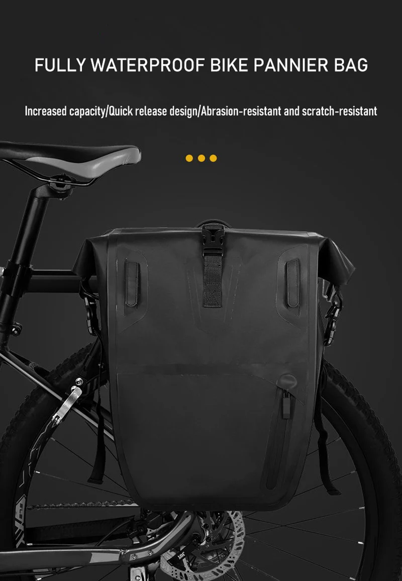 Folding Waterproof Bike Pannier Bag Side Bag For Motor Bike Bicycle