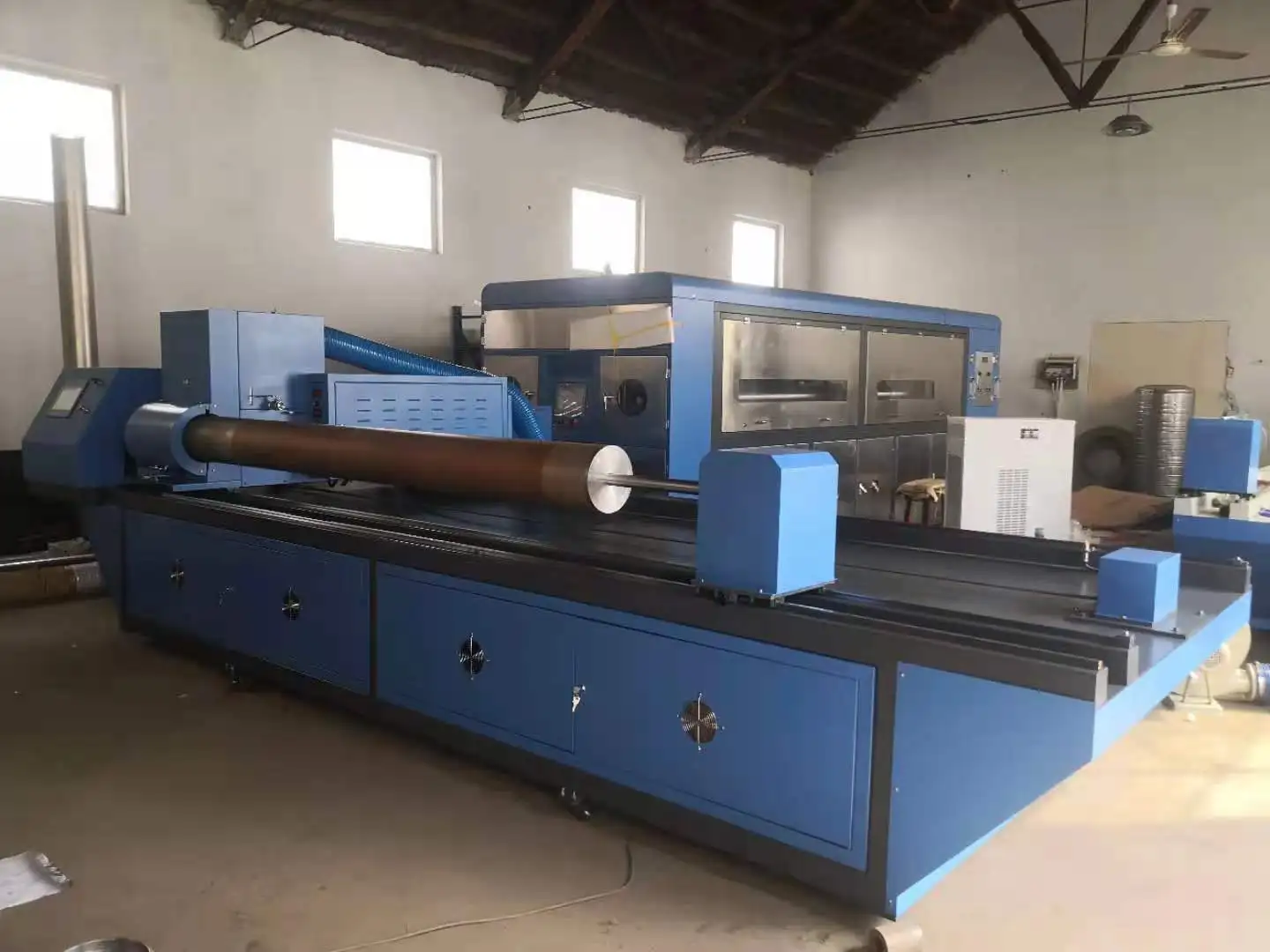 Textile Printing Industry Rotary Mesh Nickel Roller Laser Stripping Machine