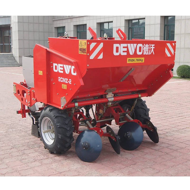 2CMZ-2 Tractor Mounted 2 Row Potato Planter Machine 3 Point Linkage Double Row Potato Planter with Fertilizer