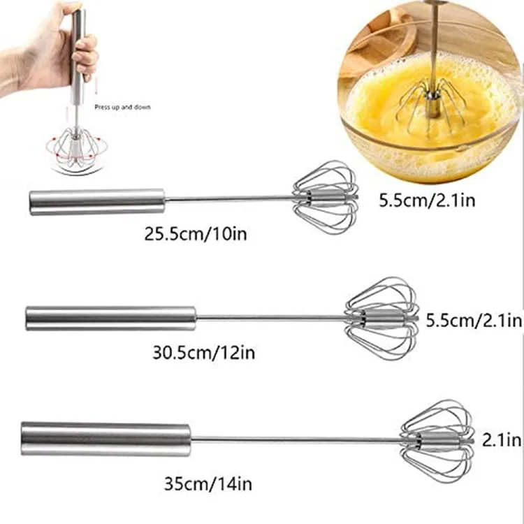 Semi Automatic Whiskers Beater Hand Whisker Stirrer Egg Whisker Coffee