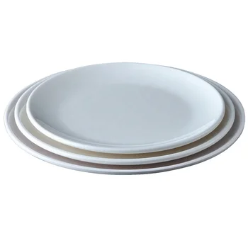 Restaurant dinnerware 10.5 Inch cheap bulk white round melamine charger plate