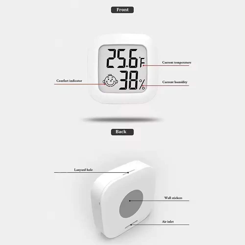 Digital Simple Thermo-hygrometer Lcd Digital Indoor Temperature Humidity Meter Household Thermometer Hygrometer