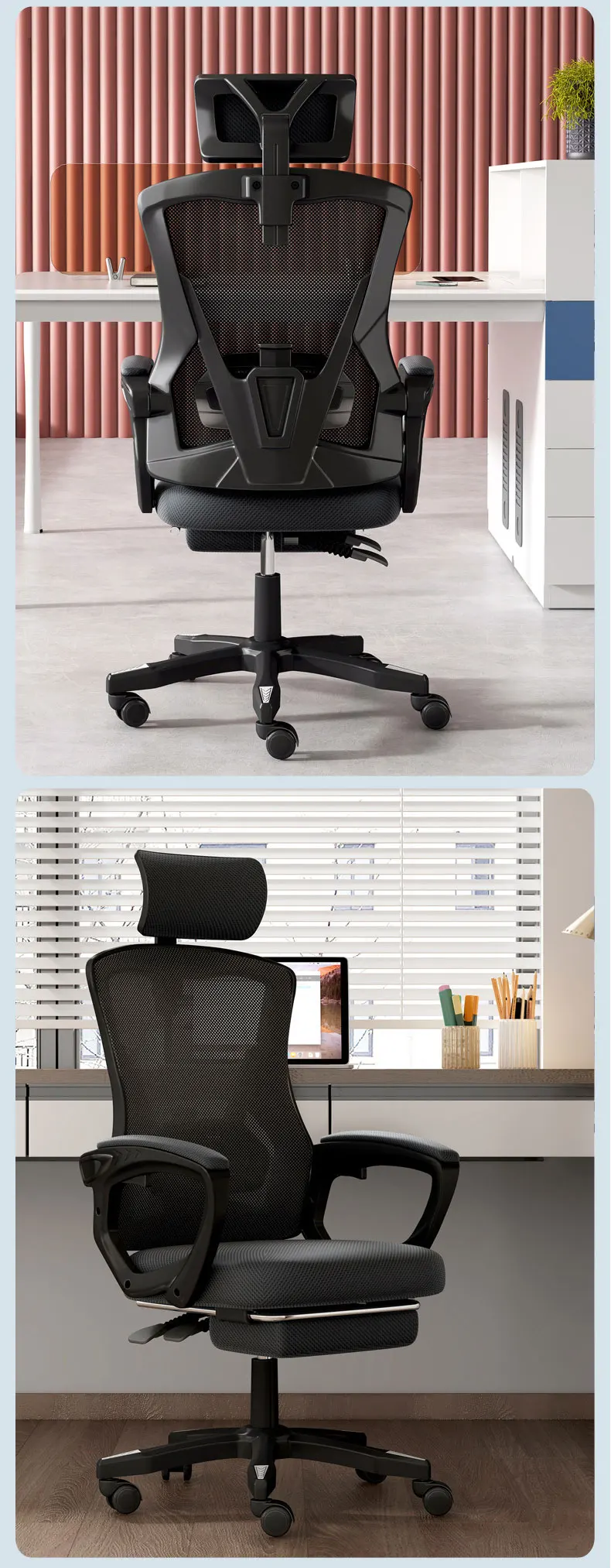 Cheap Ergonomic Recliner Office Chair Full Mesh Fabric Office Chair