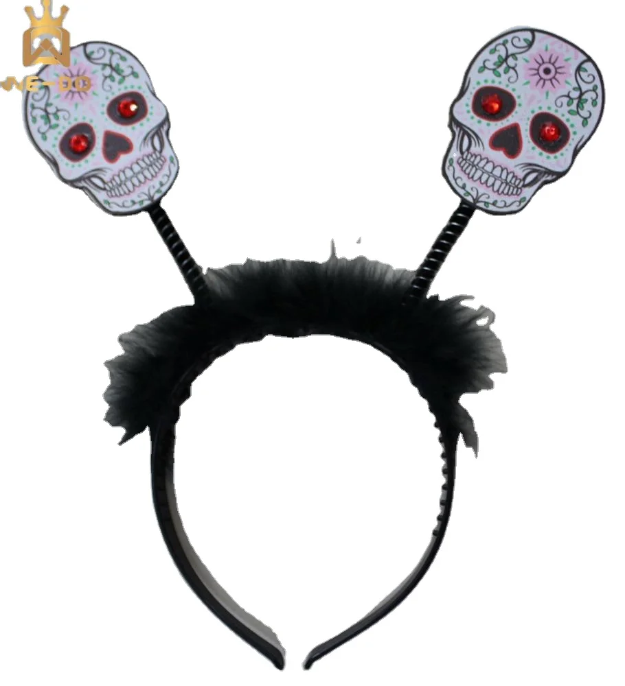2023 New Design Headband With Black Color Feather For The Day Of The Dead  Party Halloween Party And Cosplay - Buy The Day Of The Dead,Feather,Girl  Accessories Product On Alibaba.com