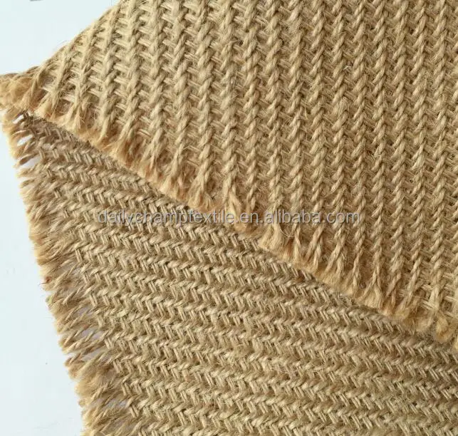2007292 Natural Jute Fabric,100 Herringbone Jute Linen Cloth For