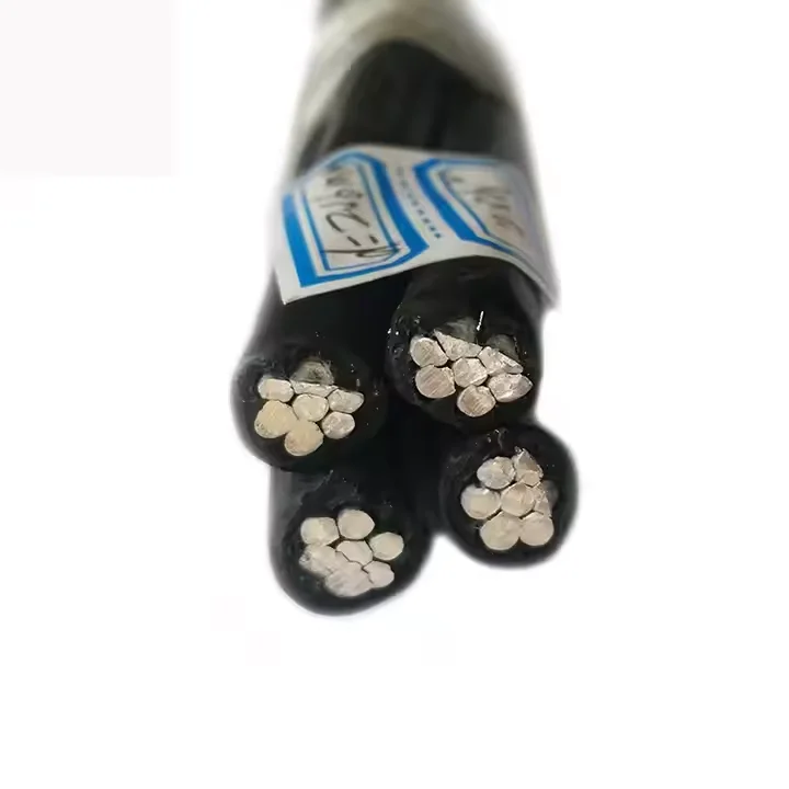 Factory customized ABC single core  4 core 16mm 25 mm 35mm 50mm 70mm 95mm aluminum xlpe  3 phase cable wire