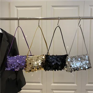 Personalized Trendy Sequin Bag 2026 Fashionable Western Style Shoulder Bag Shiny Crossbody Bag for Women