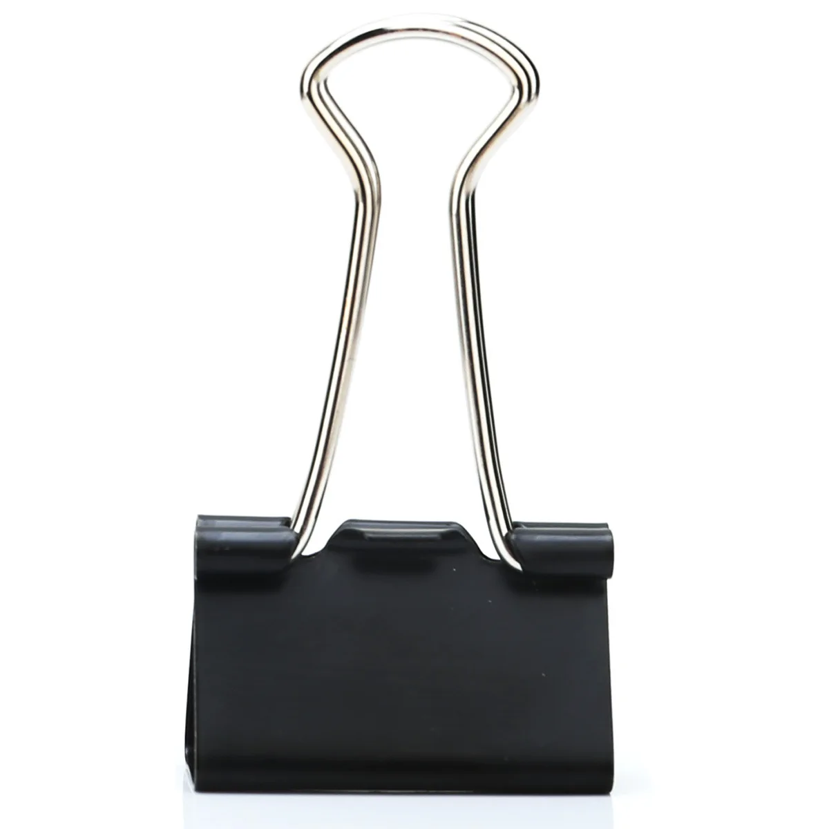 Маленький минимальный заказ, высококачественный черный никелевый металлический зажим для бумаги разных размеров, зажим для документов