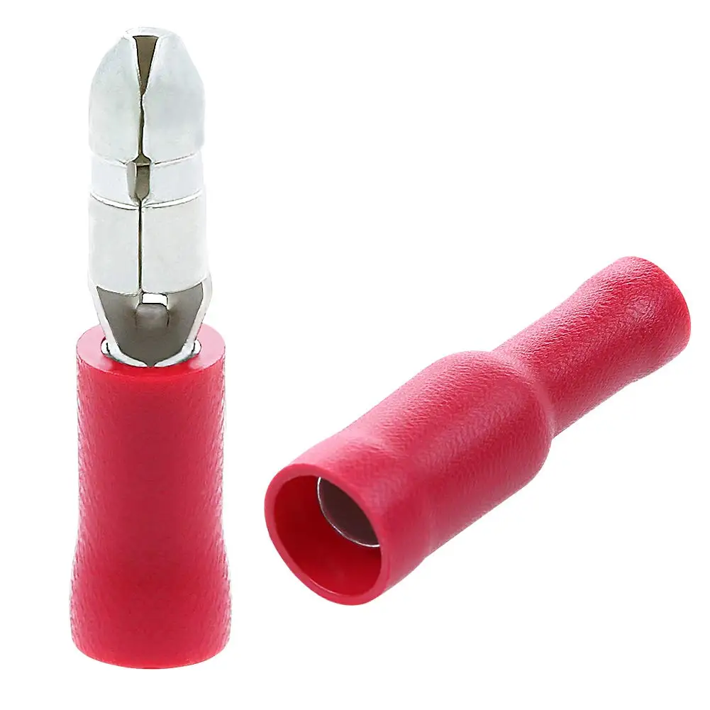 Pvc Conduit Bullets Bullet Connectors Male/Female Wire Connectors Red PVC Insulated Copper ...