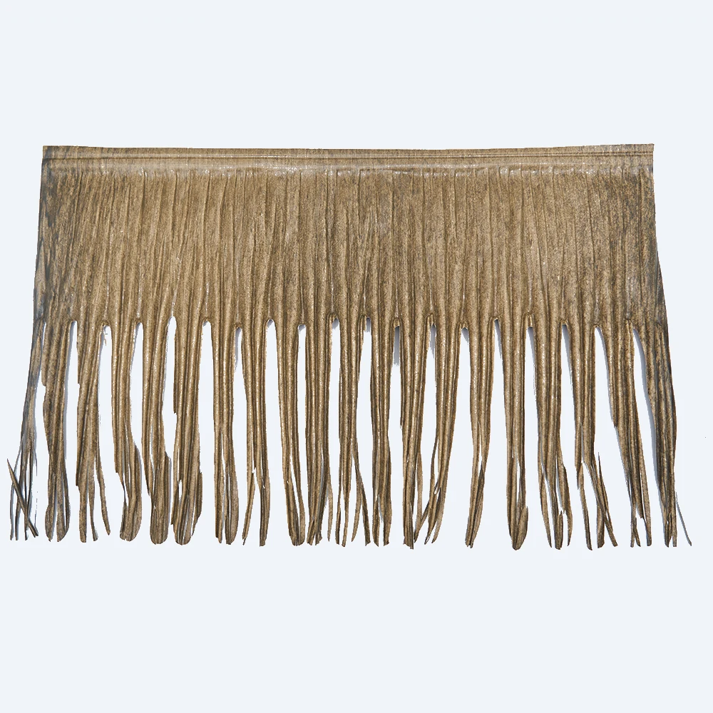 High Quality Synthetic Palm Trapezoidal Thatch Roof for Traditional Tropical Resort-Style Homes Warehouses Villas-Made Asphalt