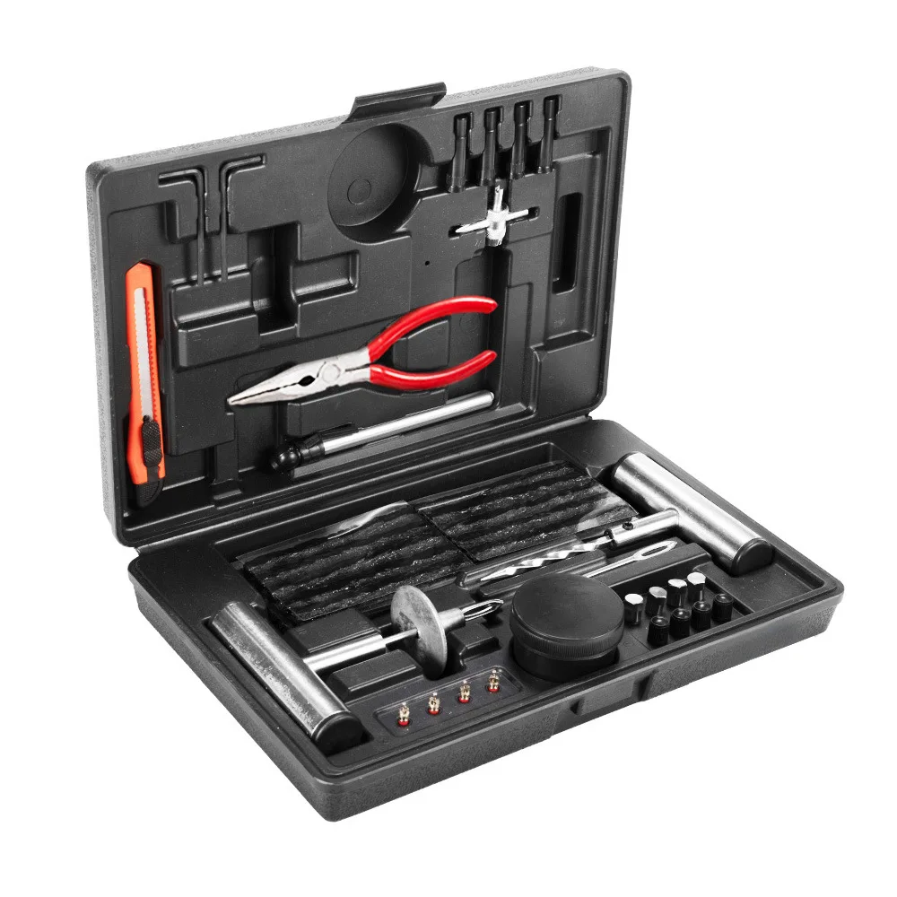 Hot Sale Car Tire Repair Tool Set Off-road Repair Portable Car and Motorcycle Repair Maintenance Tool Box