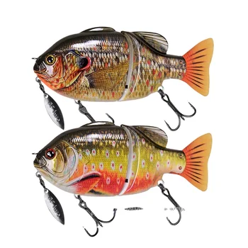 Plastic Artificial Hard Bait Lure Multi-segment Simulation Bait Freshwater Bass Floating 140mm/120mm – Hard Lure – view 2