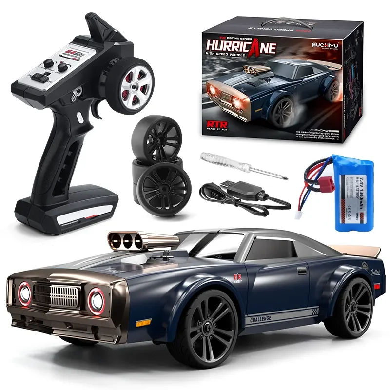 ミニカー Retro High Speed All Wheel Drift Blue RETRO HIGH SPEED ALL-WHEEL-DRIVE DRIFT - RC Vehicles - JJRC