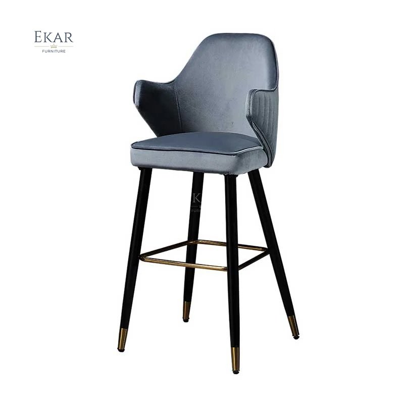 Sleek Modern Barstool with Comfortable Seat - Perfect for Home Bars and Kitchen Counters