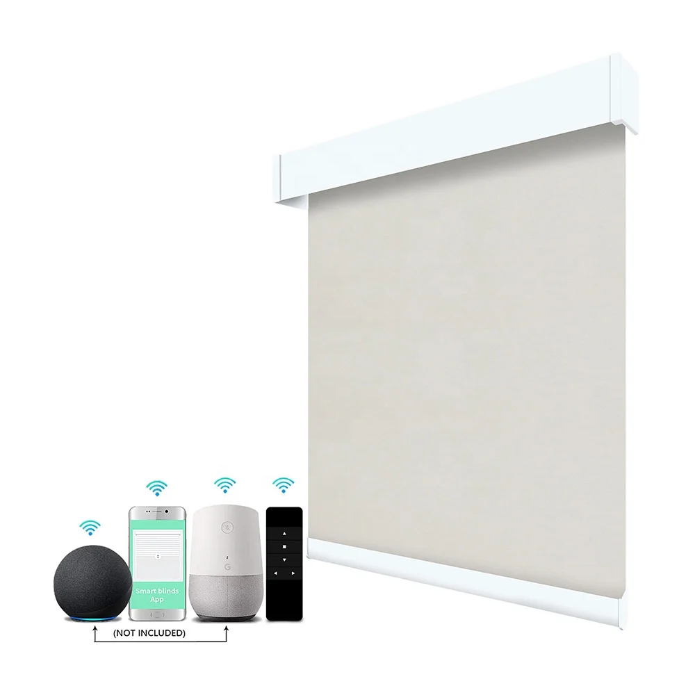 Zigbee Alexa Tuya Wifi Automatic App Smart Privacy Blackout Electronic Wireless Window Motorized Roller Blinds Made in China