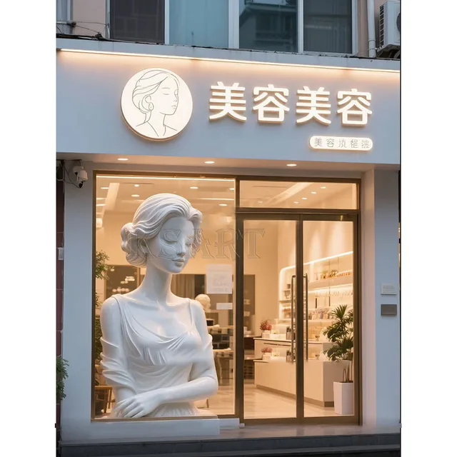 Design of Storefront for Beauty and Beauty-related Businesses - Outdoor Wall Sculptures