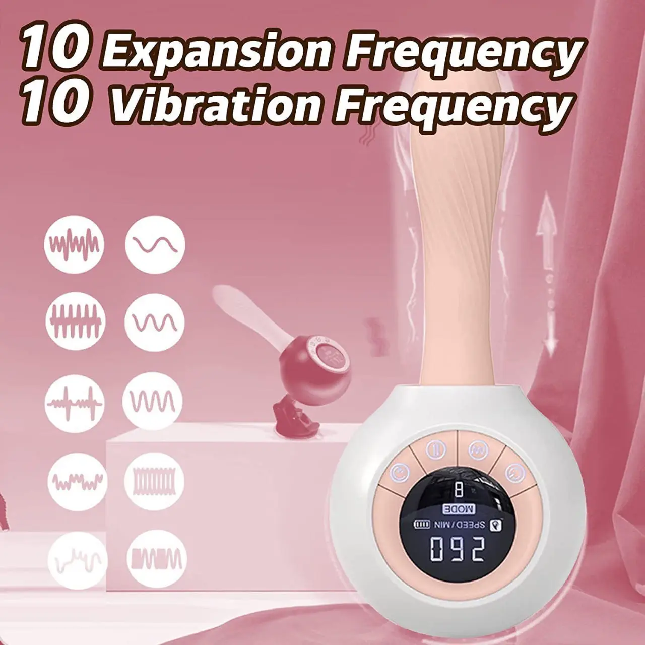 Small Sex Machine Smart Display Detachable Female Remote Control Dildo Masturbator Thermostatic Vibrator Intense Massage Thrill