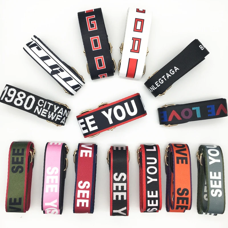 bing Ribbon Ladies Crossbody Bags Shoulder Strap Leather Straps For