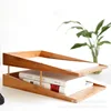 Double-layer file rack