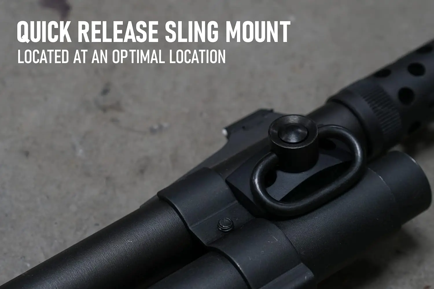 Outdoor Hunting Quick Release Sling Swivel Mount with Aluminium Alloy Flashlight Light Mount