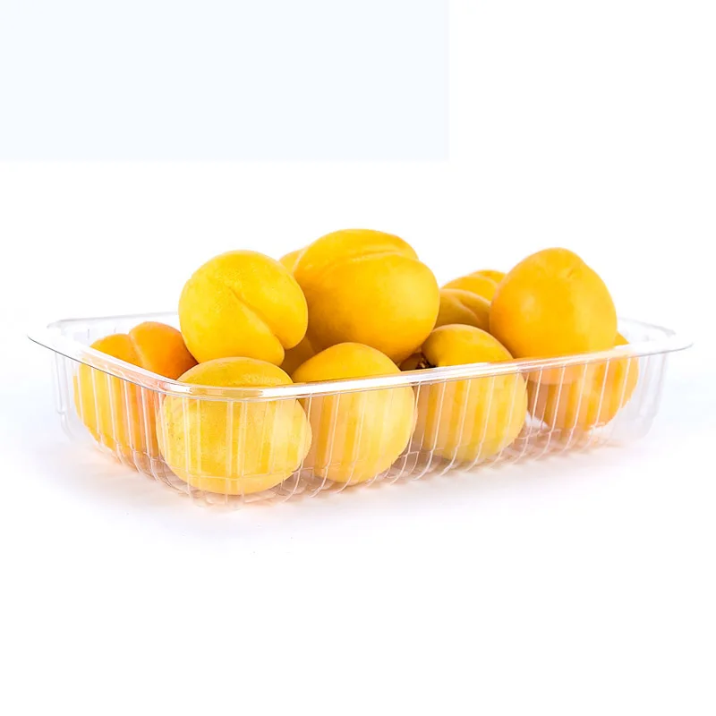 Disposable Accept Custom Peach Boxes Disposable Fruit Plastic Packaging Tray for Fresh Peaches Storaging