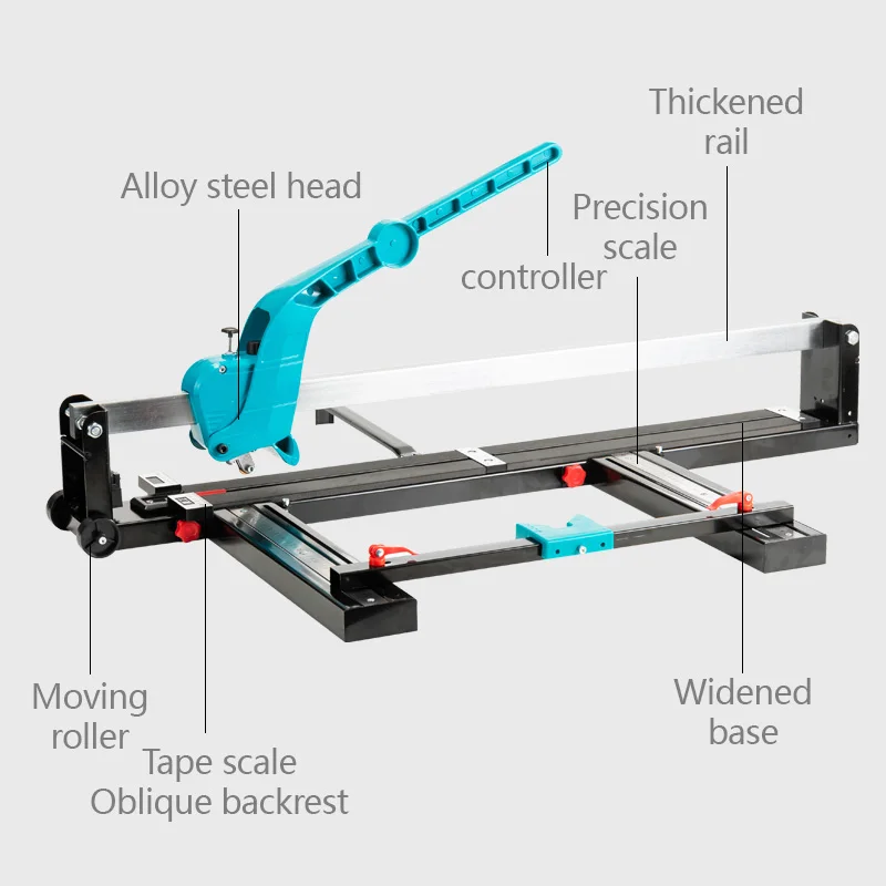 Manual Tile Cutter With Infrared Positioning – 40cm All-Steel Precision Ruler, Tungsten Alloy Wheel For Ceramic & Porcelain