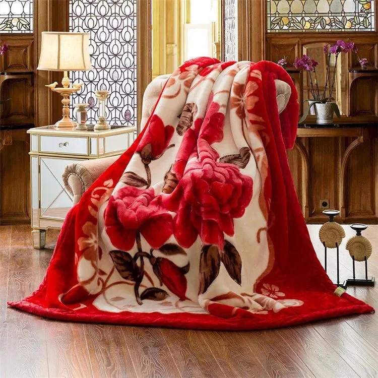 Оптовая продажа по заводской цене, одеяло raschel для зимы