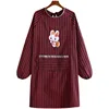 Long cotton checkered rabbit red checkered