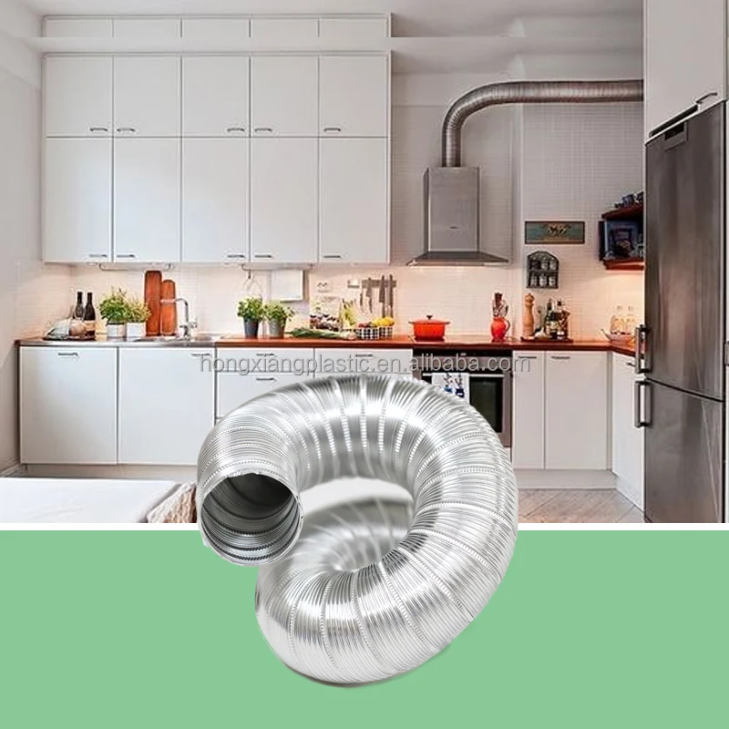 Ventilation Semi Rigid Aluminum Flexible Air Duct Exhaust Hose