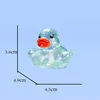 Blue transparent duck