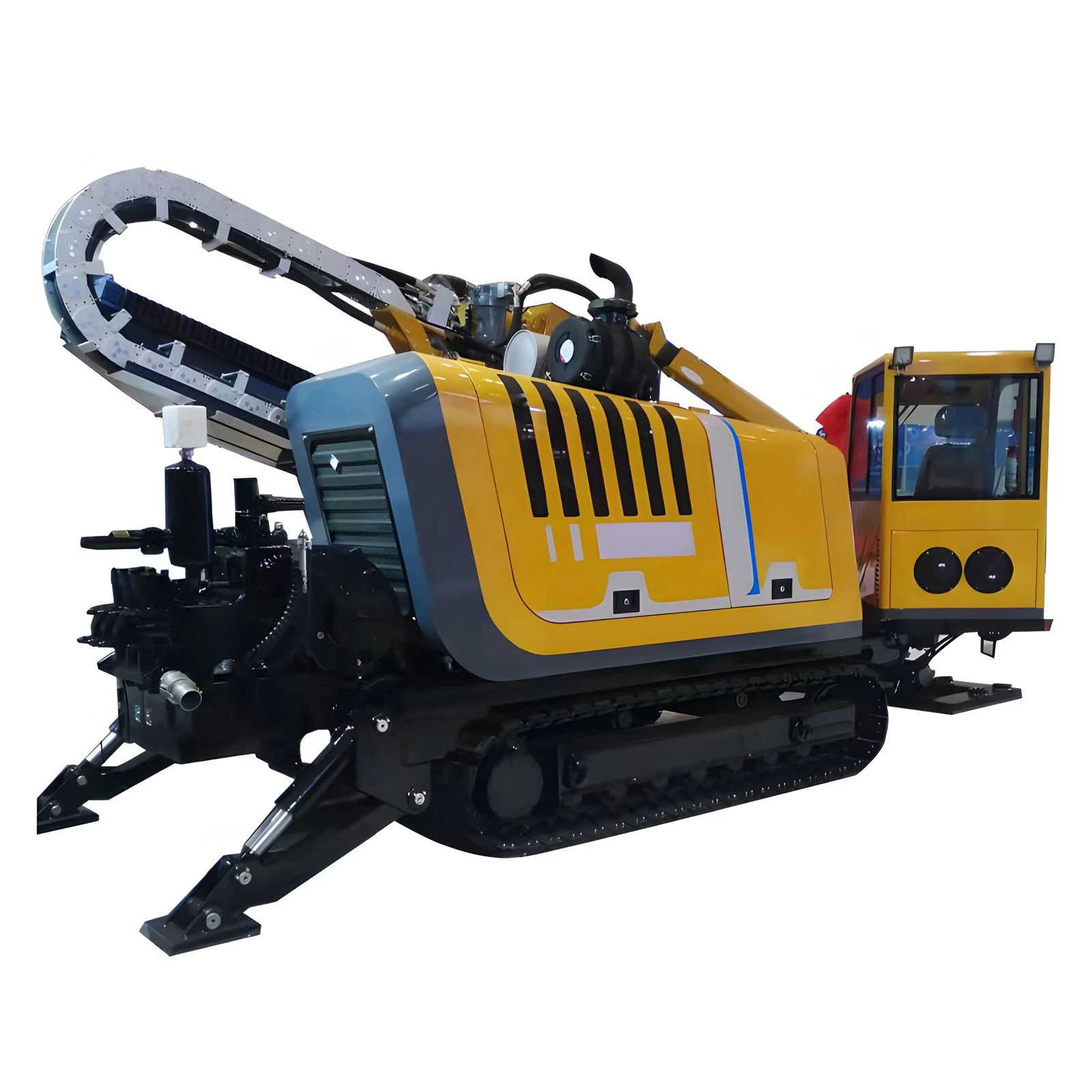 300 Meter Horizontal Directional Drilling Machine / 20 Ton HDD Machine High Power Engine Pump 300-1200mm Drilling Diameter