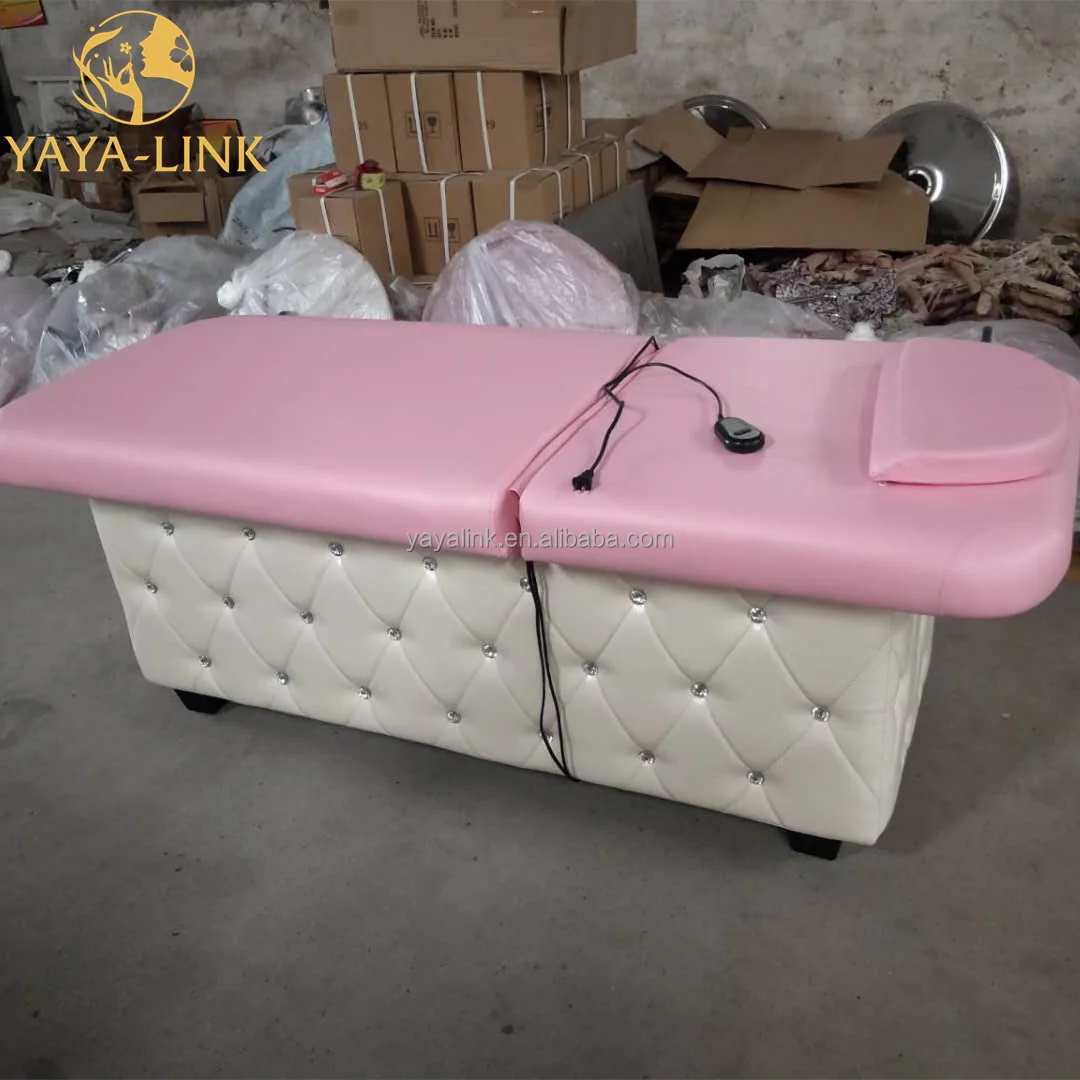 Pink Lash Bed Electric Facial Beauty Salon Bed Massage Tables Buy