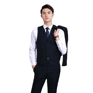 2026 Men's Latest Design Waistcoat Jacket for Hotel Suits V-Neck Breathable Winter Jacket
