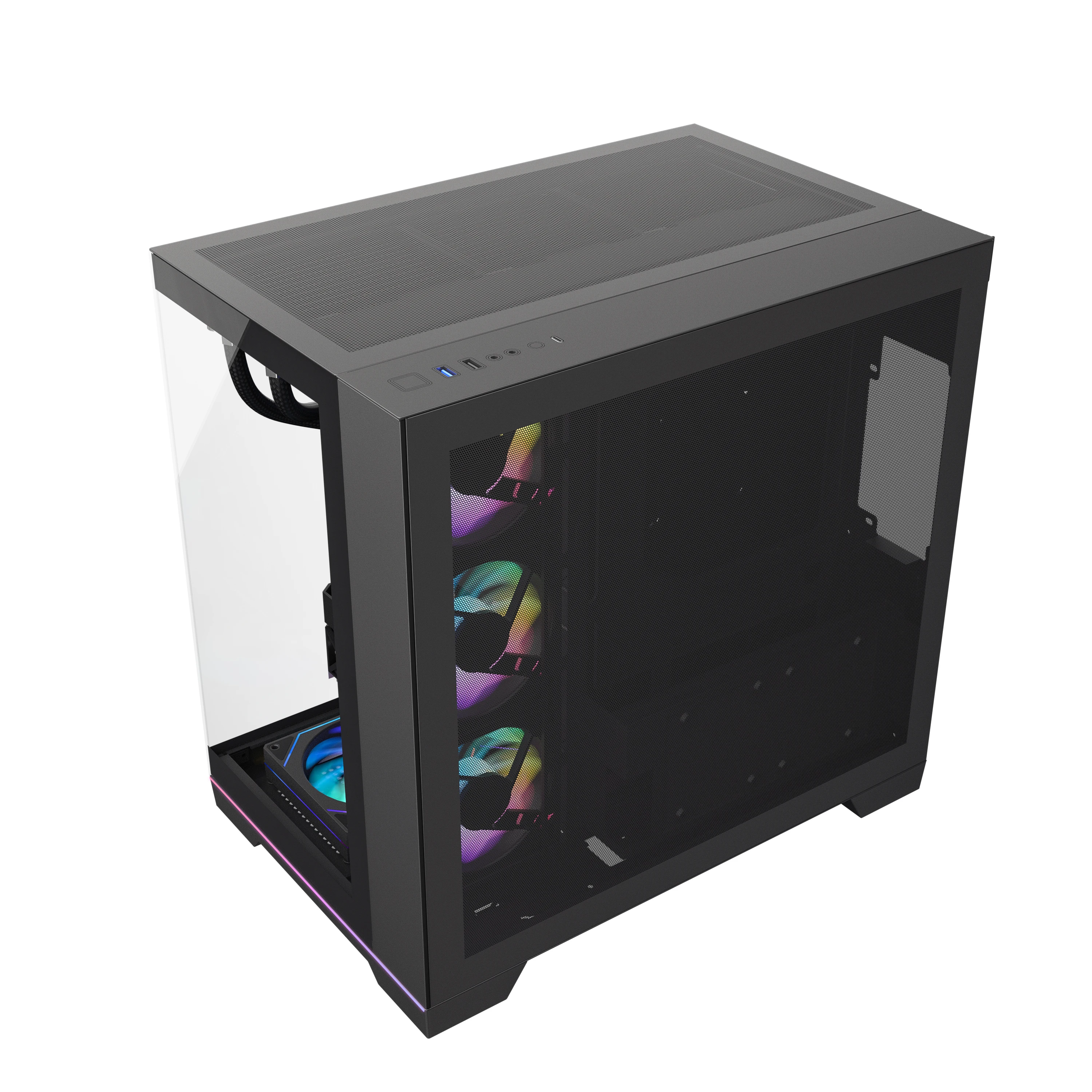 Caja PC Con 10 Ventiladores ARGB Gabinetes De Pc Hot Sale Pc Computer ...