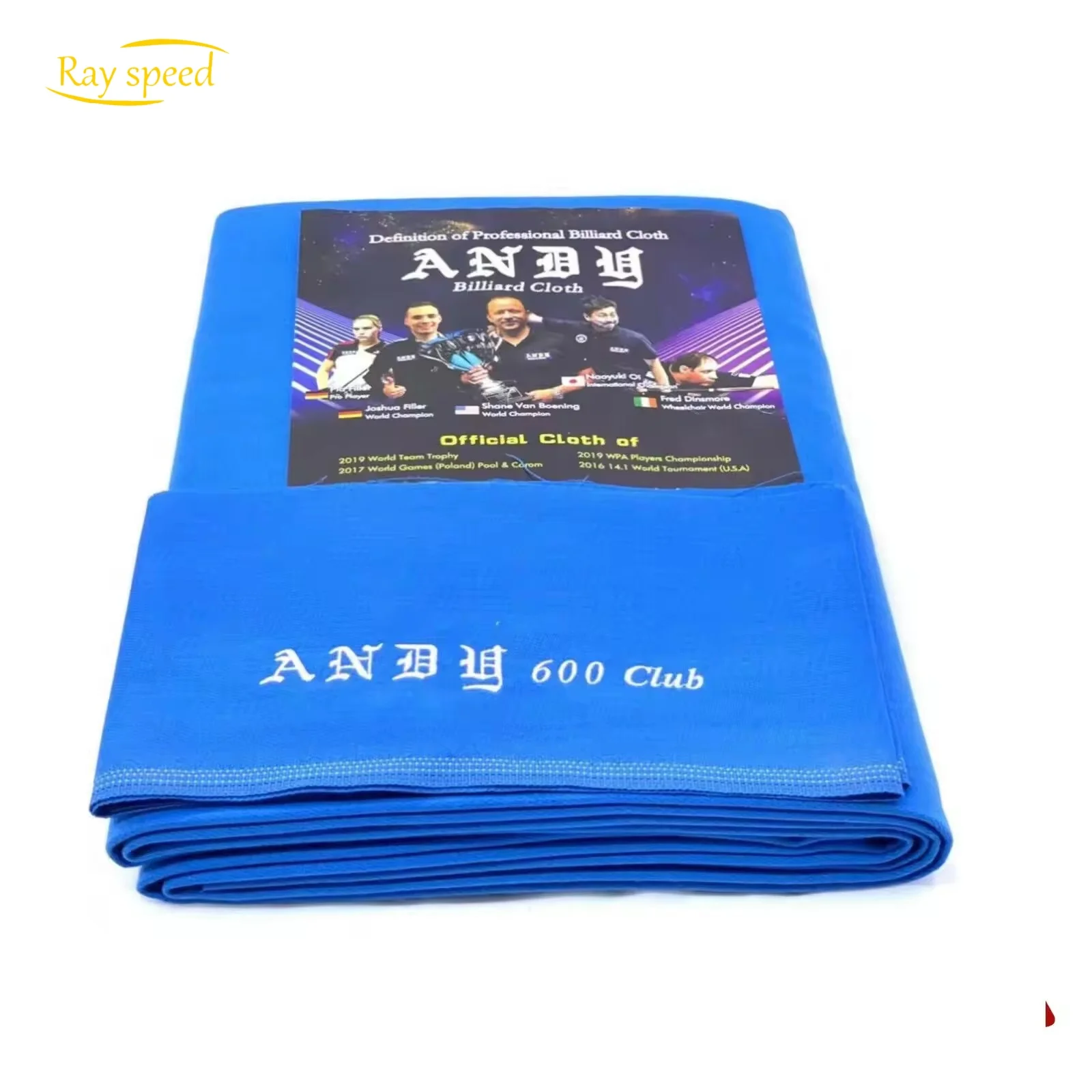 Rayspeed  Commercial Grade Billiard Cloth Andy 600 Billiard Cloth for 9 ft Pool Table Pre Cut Pool Table Felt Billiard Protector