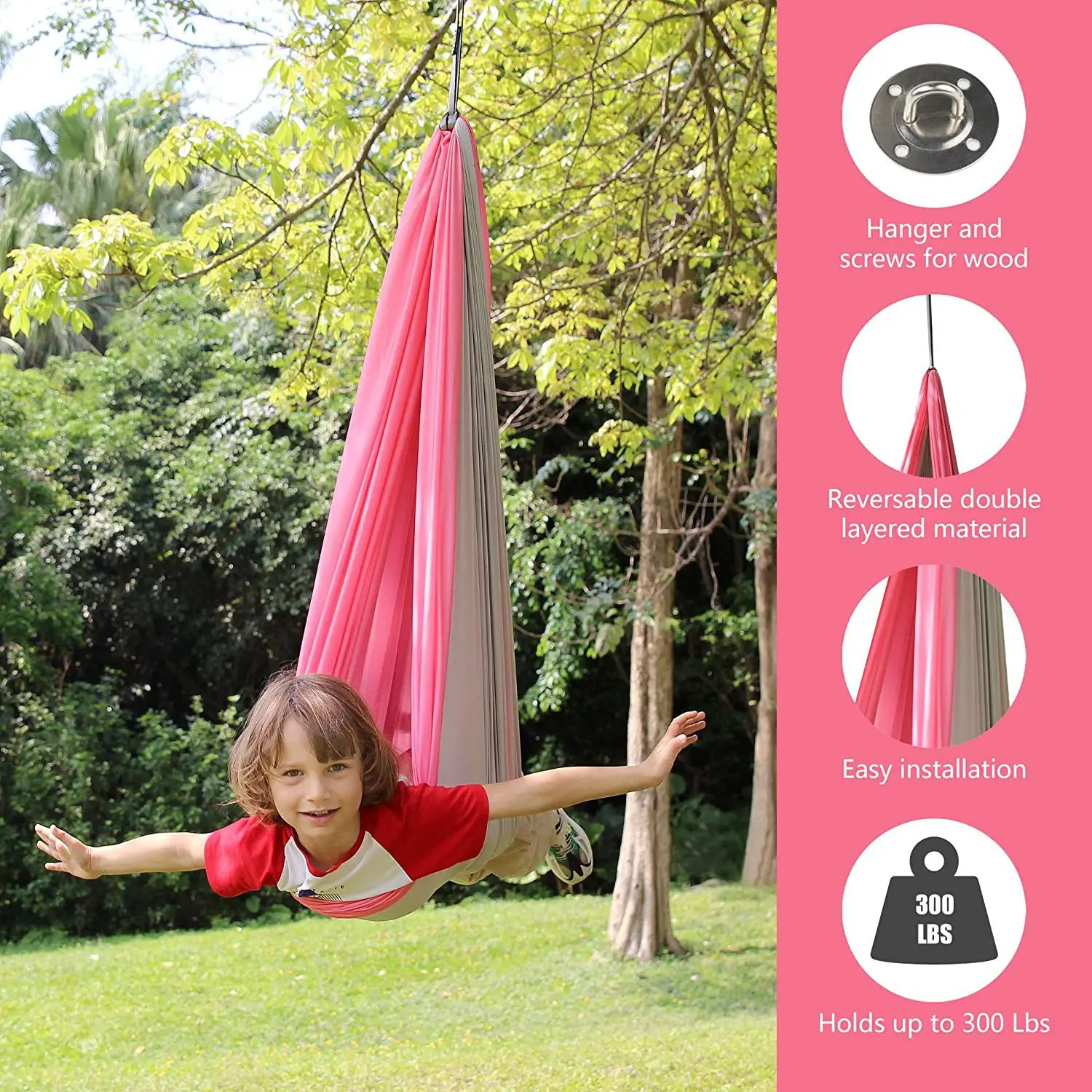 Customized Lightweight Sensory Swing Relief Autism Therapy Yoga Aerial