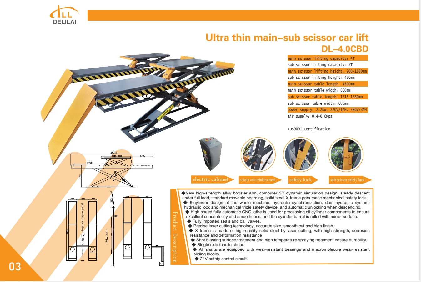 Hot Selling Wheel Alignment Rack Car Lifter Hydraulic Workshop Equipment
