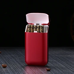 cigarette case with lighter online india 1pc box holder tobacco pu leather nice Buy Vintage Cigarette Lighter Built