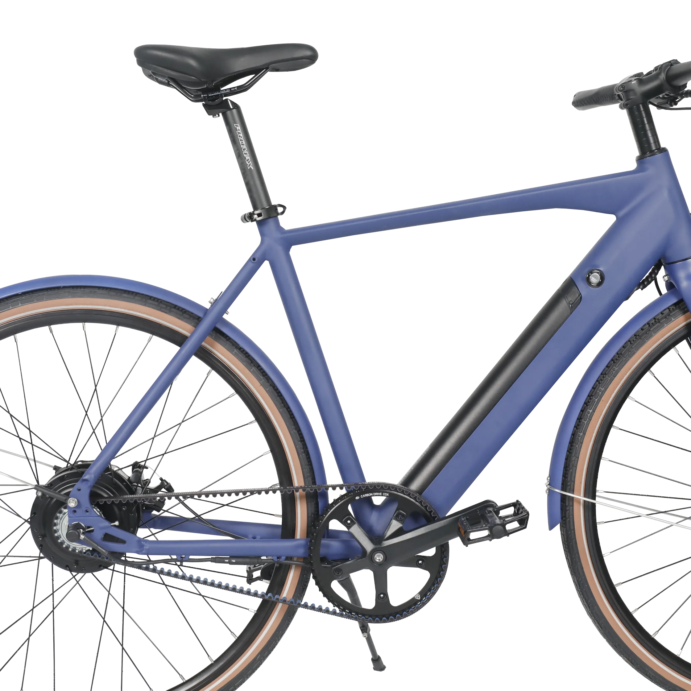 Oem 700c E Road Bike Carbon Belt Drive Road Electric Bike Single Speed